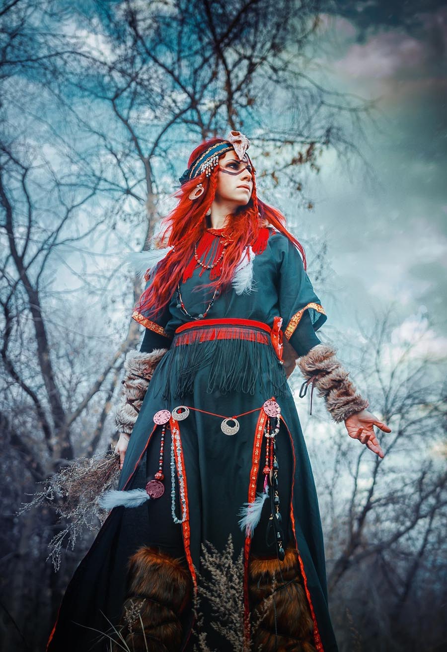 Girls in Slavic costumes underwear in Anandeua