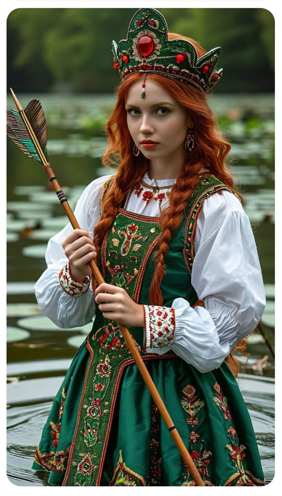 Nude girl Girls in Slavic costumes in Anandeua